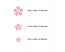 Sakura Pattern Wall Decal Nursery Modern Vinyl Sticker